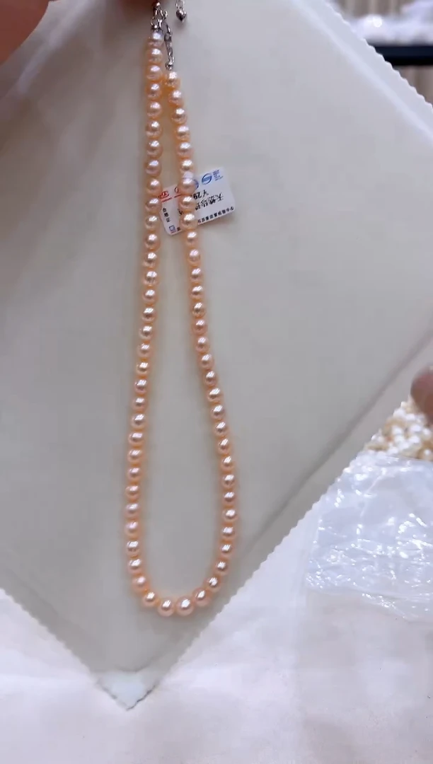 淡水珍珠银S925镶嵌颈饰XL3766