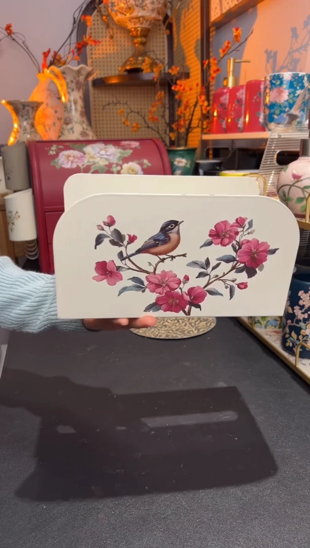 外贸陶瓷铁艺家居百货-纸巾盒