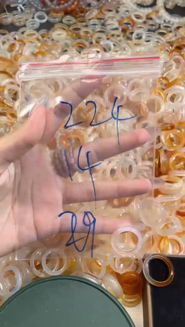 玛瑙/玉髓戒指未镶嵌224