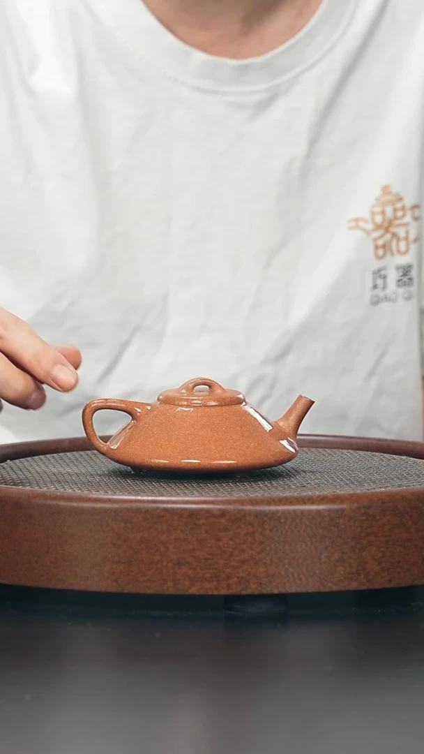 茶壶紫砂合瓢-黄降坡-全手工无添加-120cc