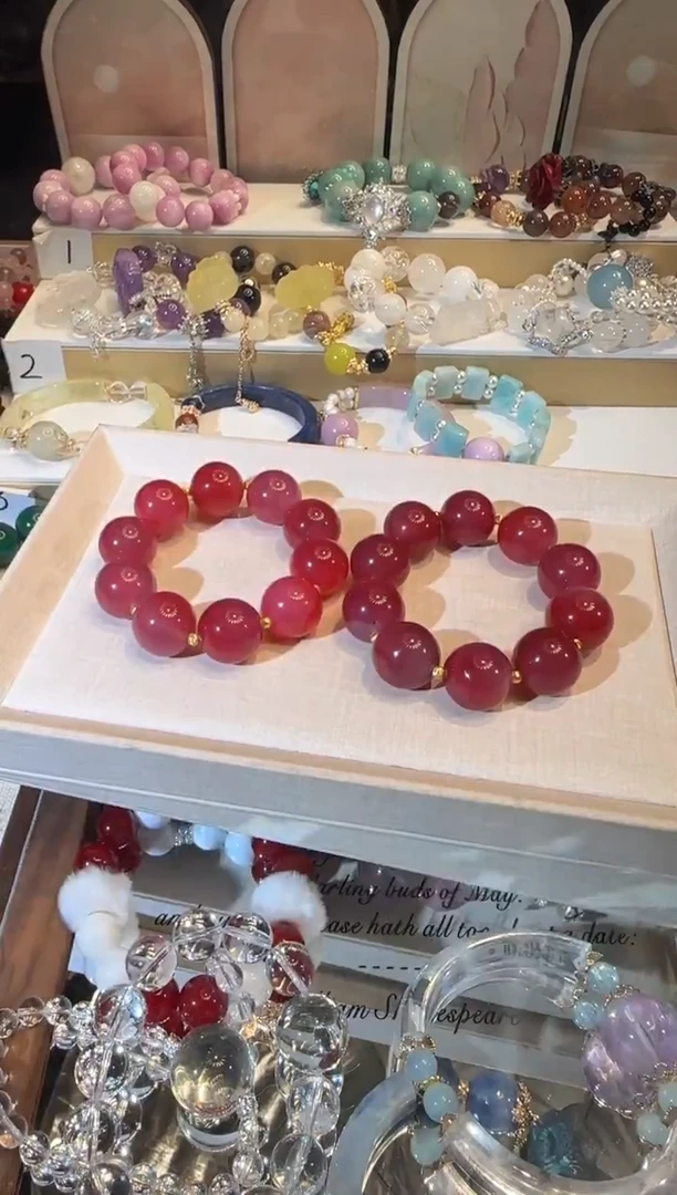 未镶嵌手串玛瑙/玉髓多样性发一