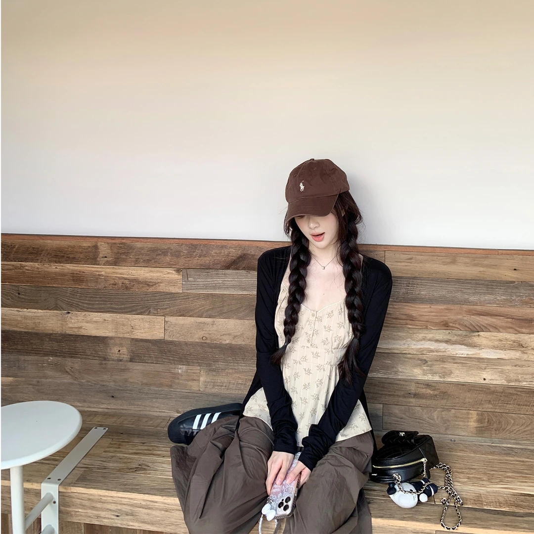 Zzhen【冰感氧气挂】100莱赛尔细腻亲肤百搭针织开衫DWT1243