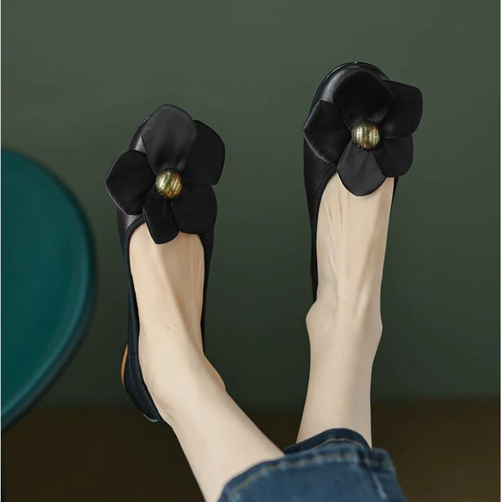 李大龙~牛皮1.5公分/新款夏季时尚百搭休闲款粗跟单鞋女鞋732