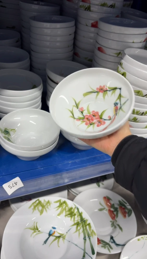 景德镇高温陶瓷食品级手绘釉中彩-葫芦碗
