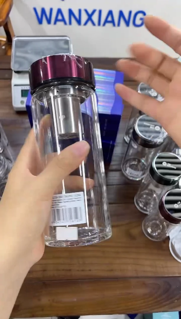 高硼硅玻璃盖子款万象单层u266-560ml红