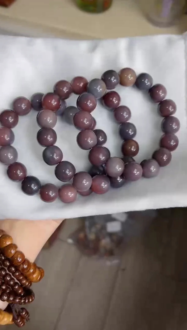 菩提根/象牙果手串z75紫美人玉化苹果14手串