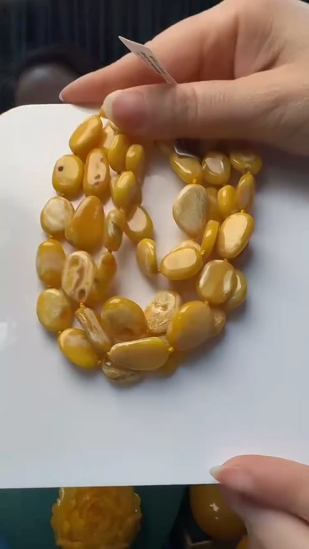 未镶嵌项链琥珀蜜蜡随型项链（多样性只发其一）