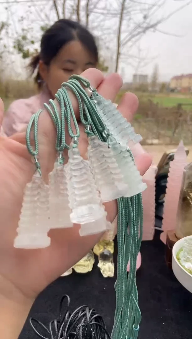 未镶嵌珠宝半成品水晶文昌塔吊坠多样性发其一19.9