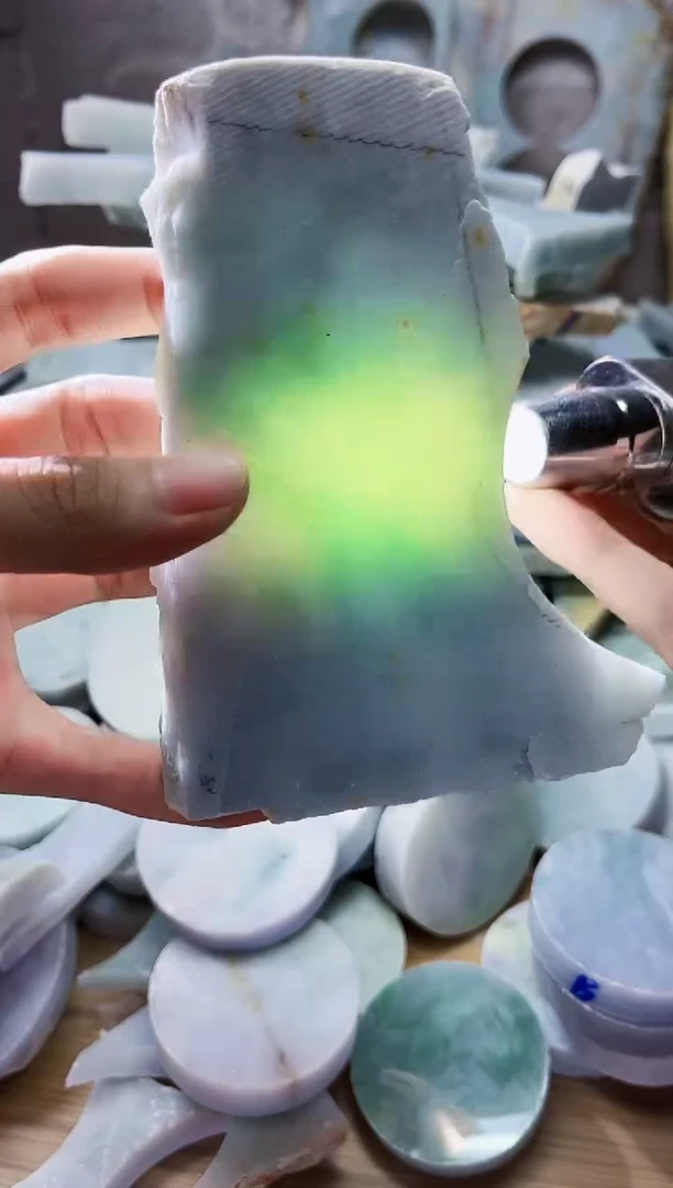 裸石翡翠翡翠a货正品玉石陈393