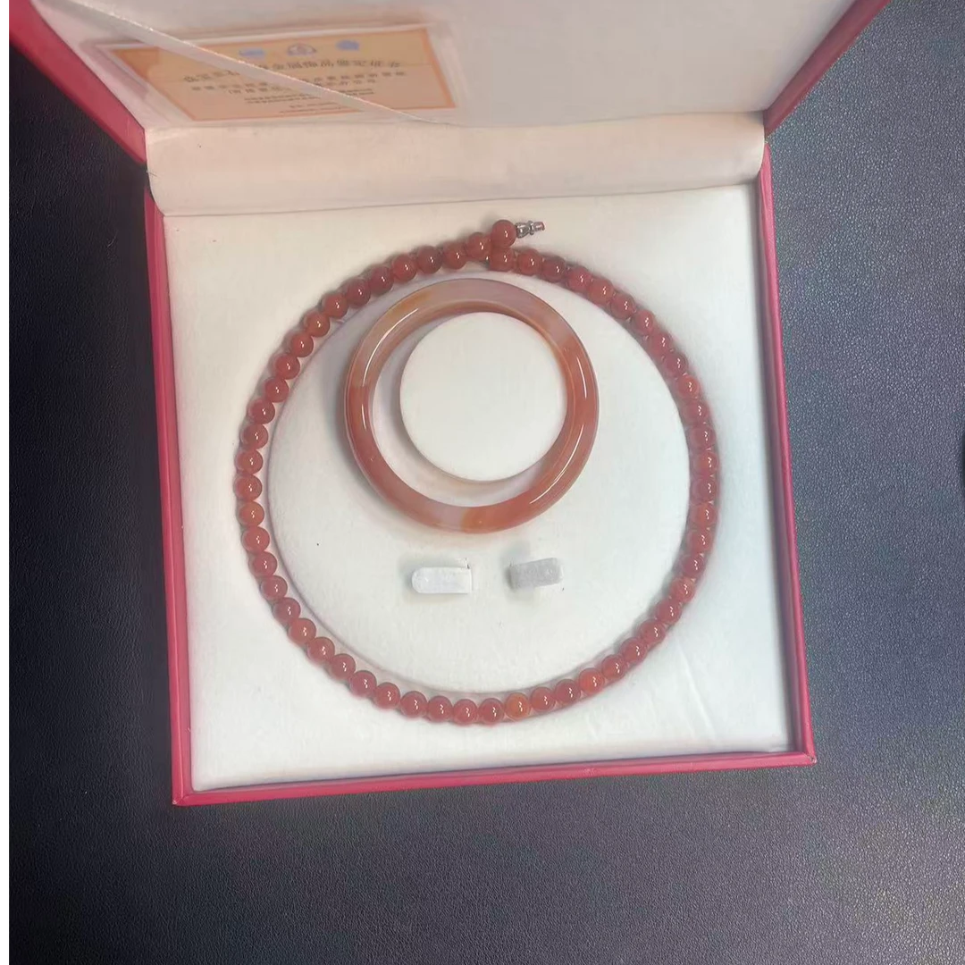 非金属仿水晶手镯 时尚项链链+手镯妈妈链手饰镯套装