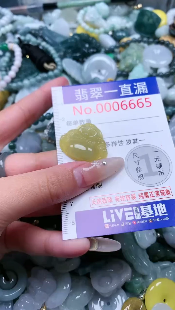 【闪购商品】翡翠吊坠(不含链)未镶嵌6665