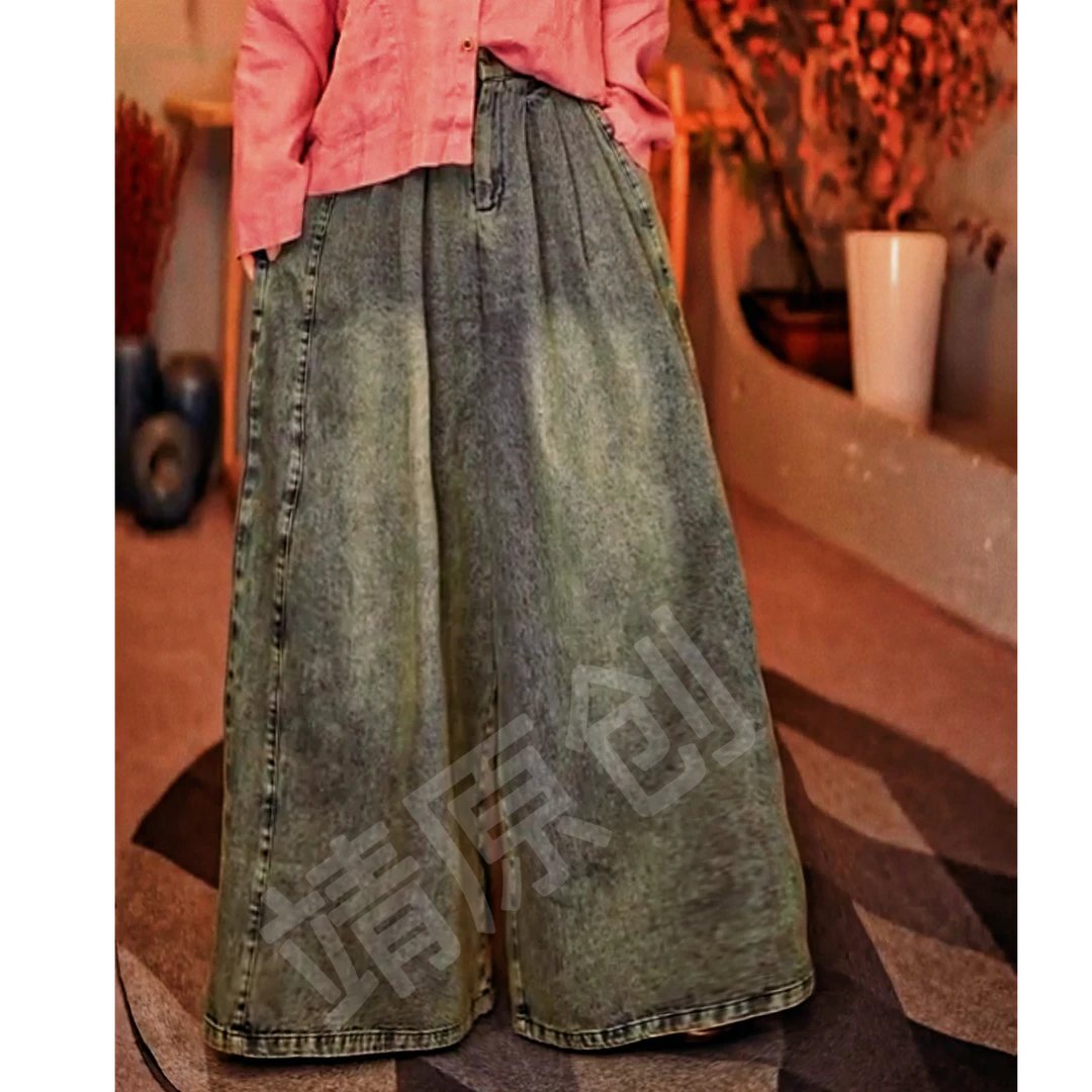 2649【靖靖原创】品牌订单高品质四个尺码牛仔裙裤