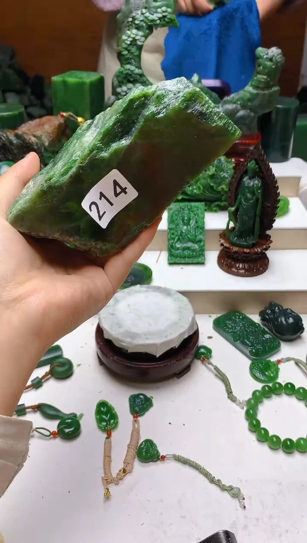 未镶嵌和田玉珠宝半成品1