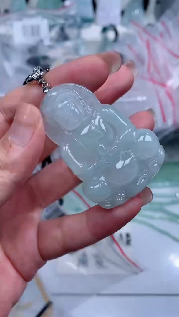 颈饰银S925镶嵌翡翠吊坠