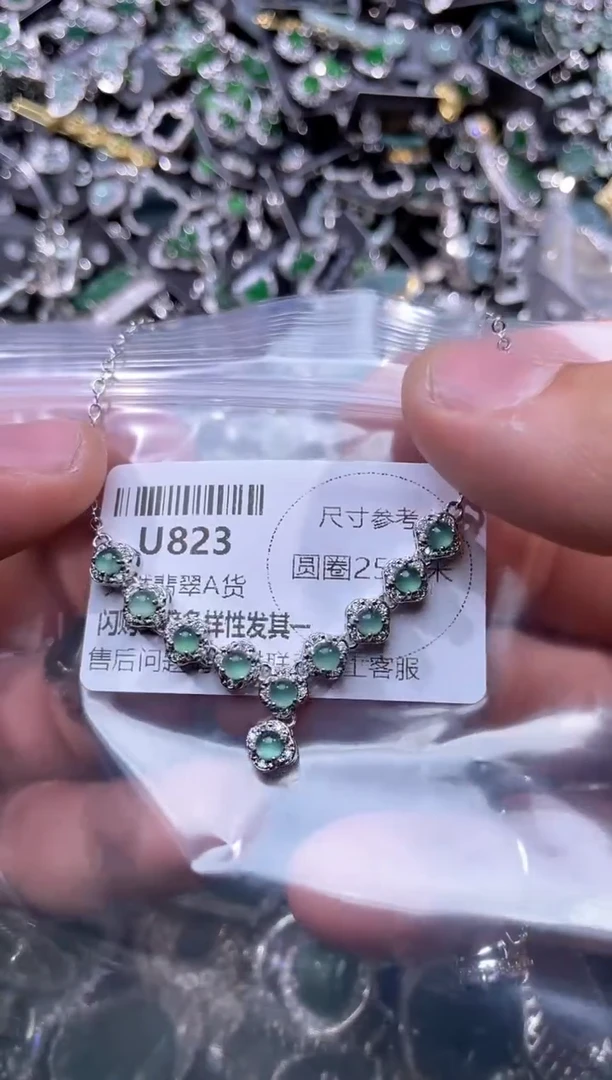 【闪购商品】翡翠颈饰未镶嵌U823项链