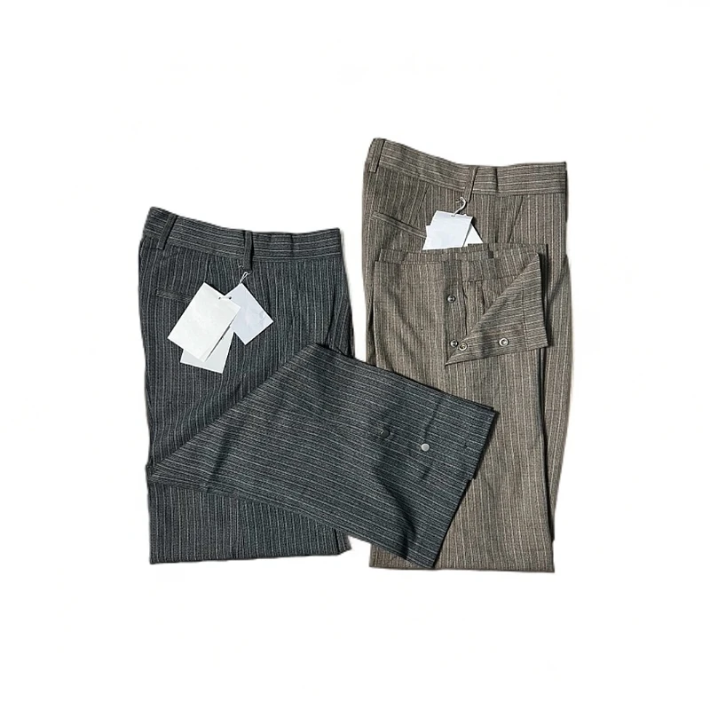 GAMER美式复古宽松直筒阔腿休闲拖地长裤子潮西裤