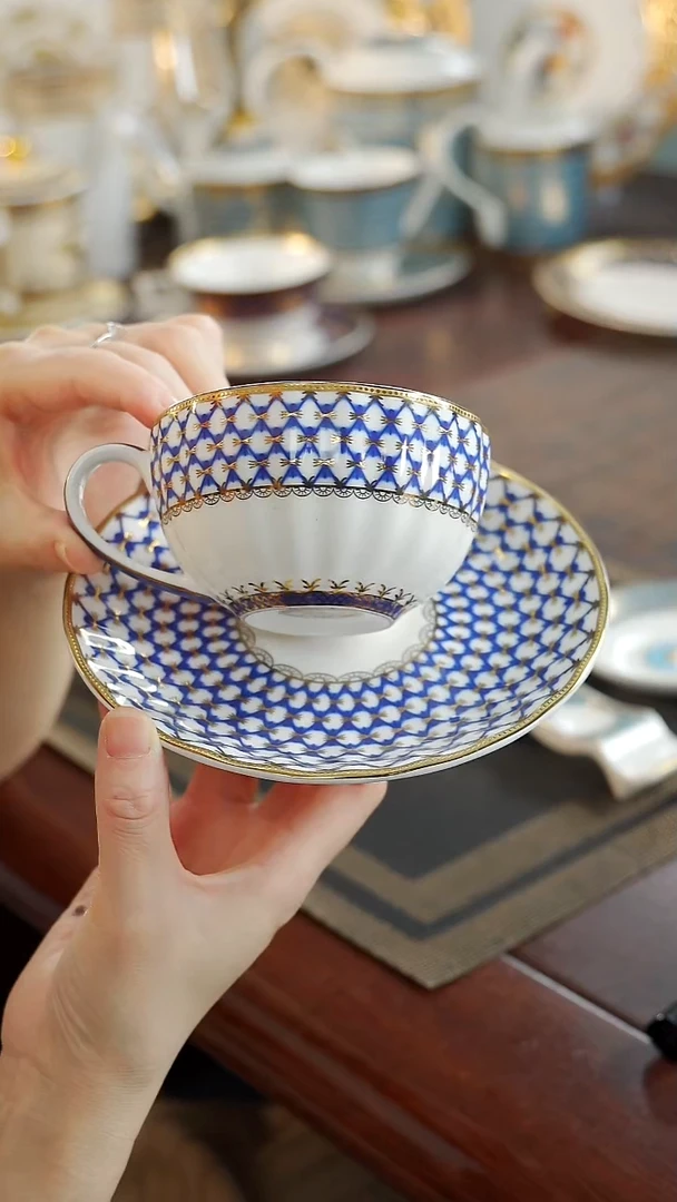 瓷片咖啡杯碟1套