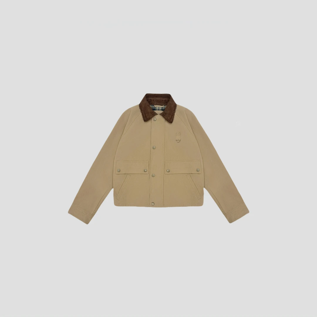 灯芯绒夹克 翻领工装风短外套 女 BunnyXu兔子徐 | T0307B