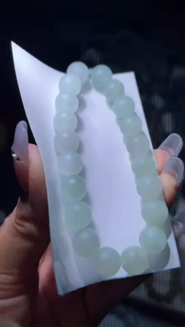 定制翡翠未镶嵌天然缅甸A货翡翠手串35