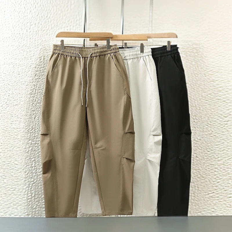 苗禾卫【大男主】新款春秋款男士休闲裤时尚经典百搭宽松纯色韩版