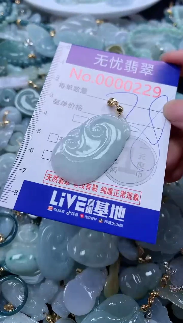翡翠未镶嵌吊坠(不含链)229