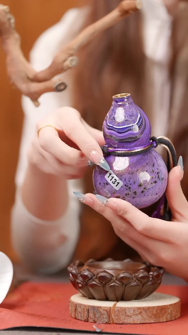 87大漆葫芦手捻车挂脖挂挂件