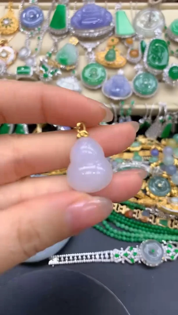【闪购商品】翡翠颈饰18K金镶嵌197-中国好珍宝