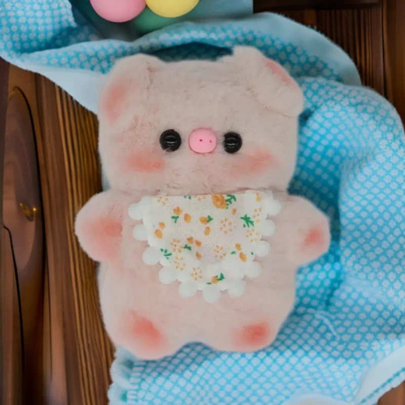 可爱毛绒肚兜猪适用airpods保护套4代苹果无线蓝牙耳机防刮花全包