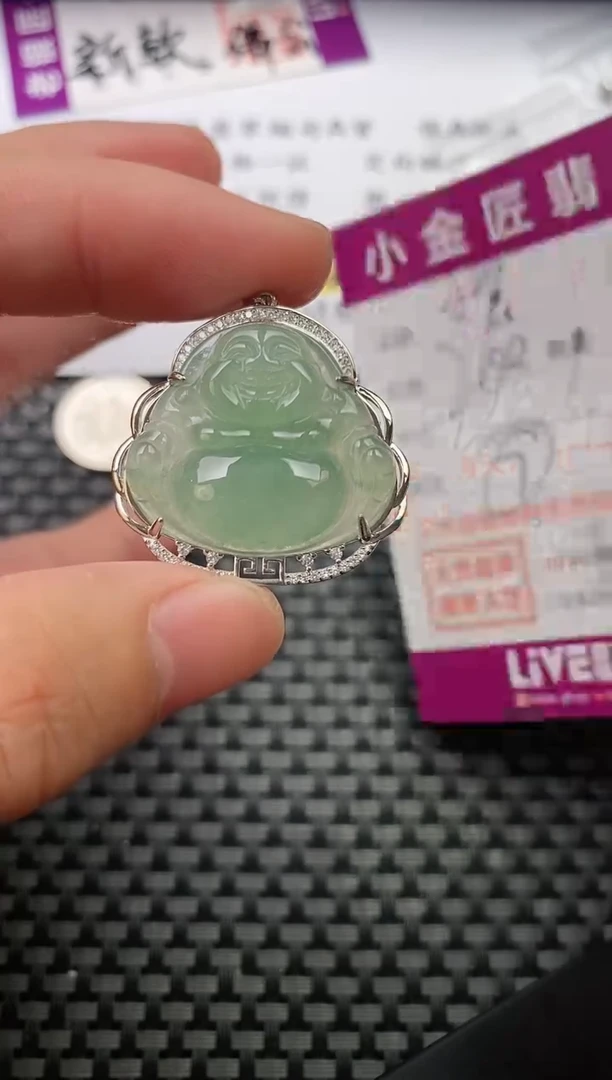 翡翠银S925镶嵌颈饰·