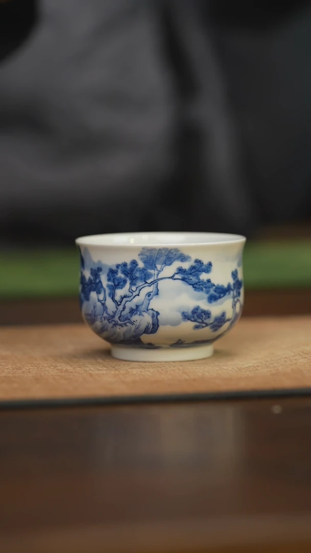 【闪购商品】杯柴窑青花破价福利