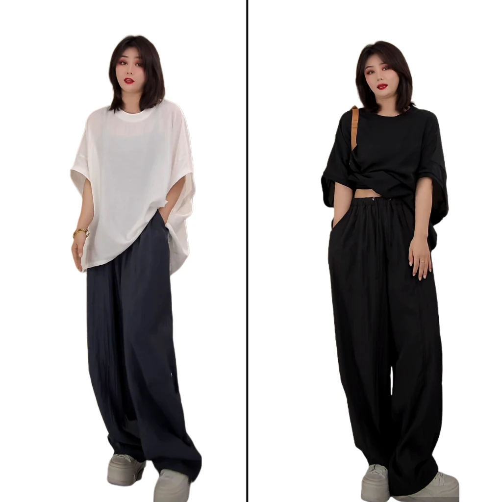 小韩日记【奶酥工装裤】休闲裤时尚百搭夏季宽松夏款韩版薄款11511