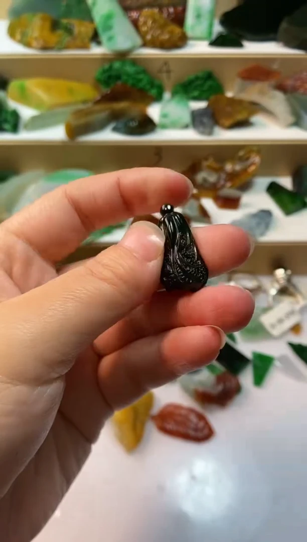 颈饰未镶嵌翡翠091天然翡翠