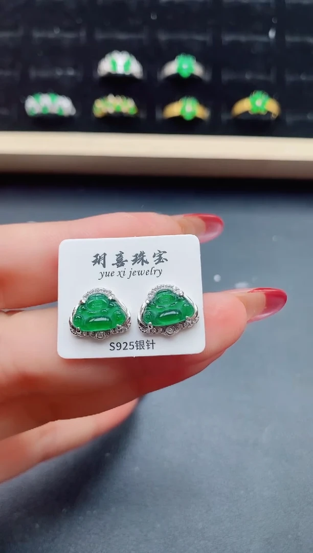 【闪购商品】翡翠戒指银S925镶嵌321312