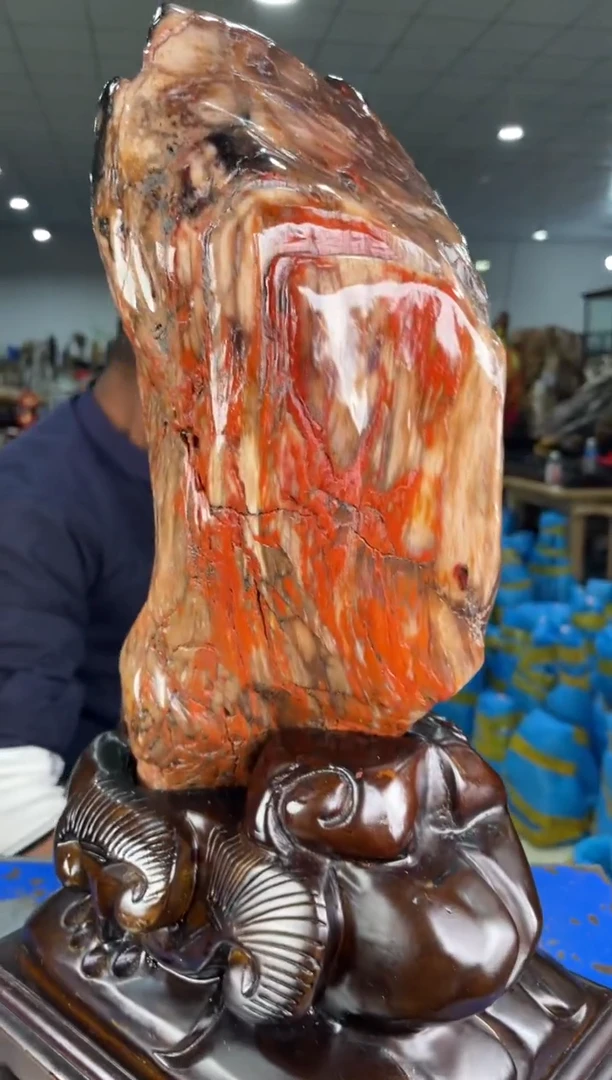 【闪购商品】硅化玉摆件未镶嵌15