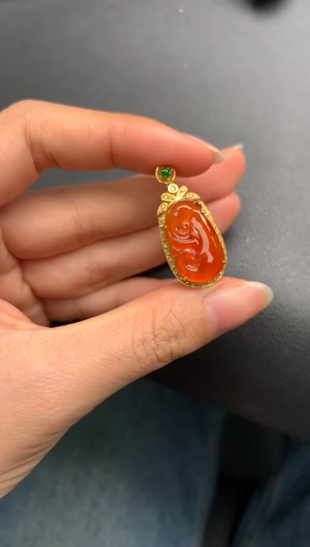 【闪购商品】定制翡翠18K金镶嵌模式推广期24小时鉴赏期