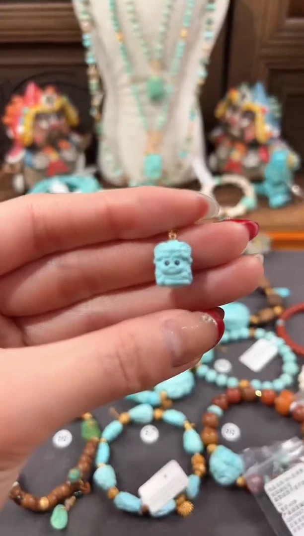 【闪购商品】绿松石提溜18K金镶嵌绿松石提溜