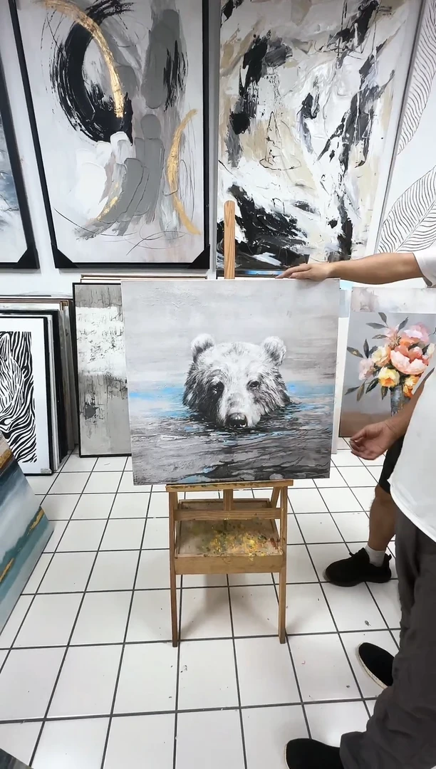 168现代艺术油画装饰画50cm*50cm