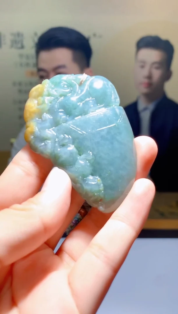 翡翠未镶嵌颈饰1088hm-jj挂件6