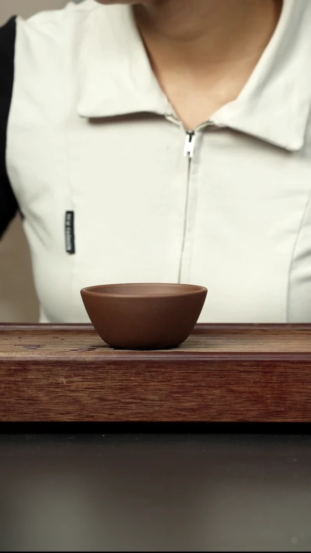 紫砂茶壶老紫泥 大碗杯