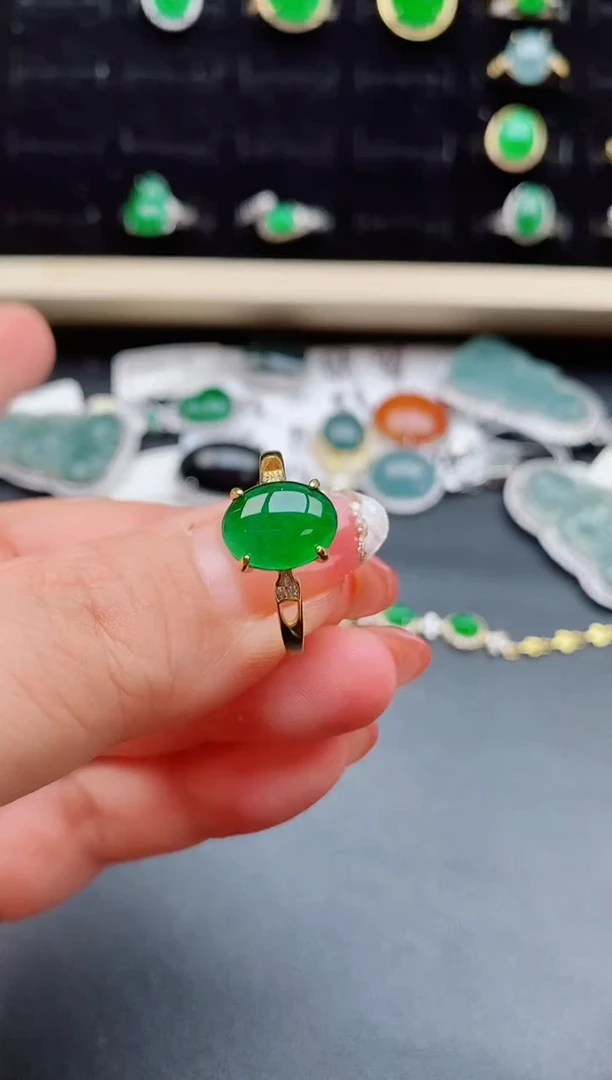 【闪购商品】翡翠戒指银S925镶嵌12121212