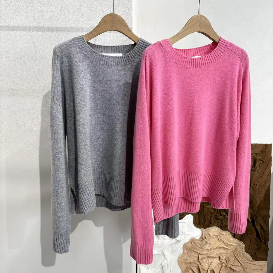 【特价】SY5288双色纯色针织毛衣