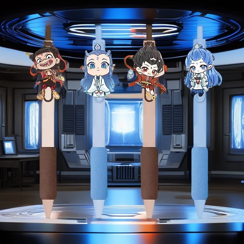 【哪吒2之魔童闹海】周边高颜值按动藕饼哪吒敖丙中性笔学生考试用