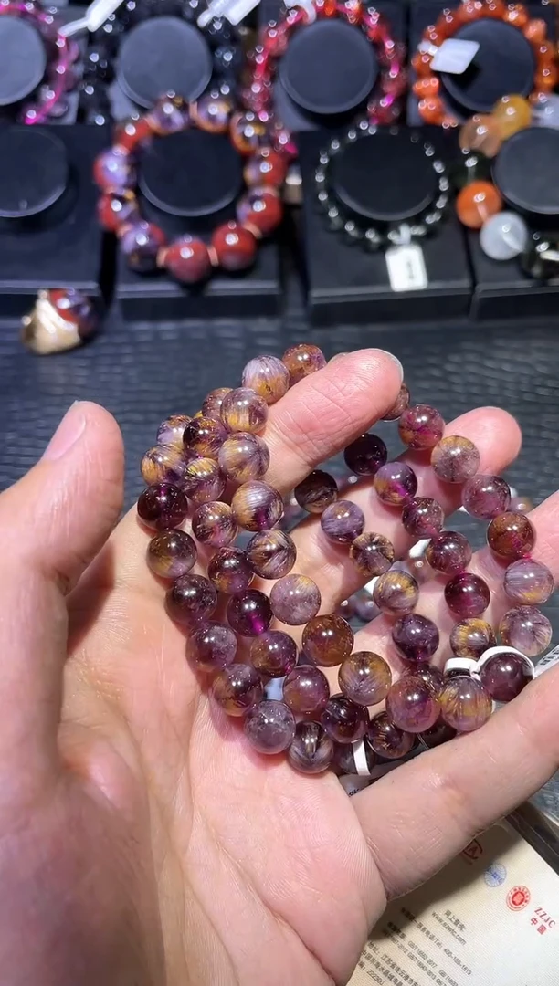 【闪购商品】水晶是未镶嵌紫钛单圈A9（多样性发其一）