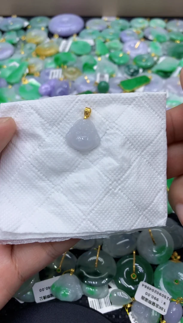 颈饰未镶嵌翡翠天然缅甸翡翠A货