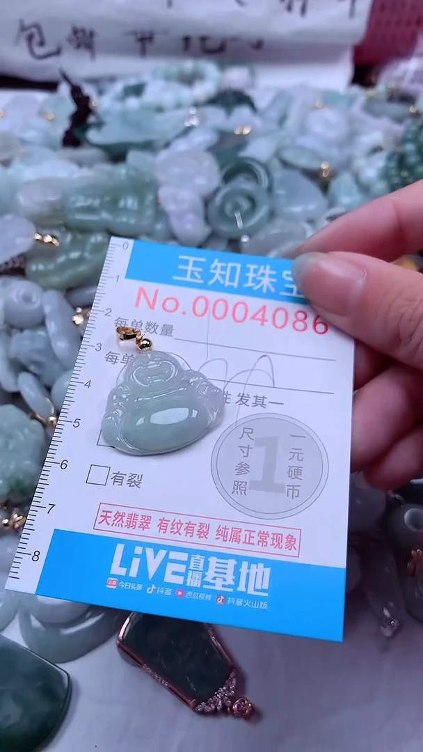 翡翠未镶嵌吊坠(不含链)4086