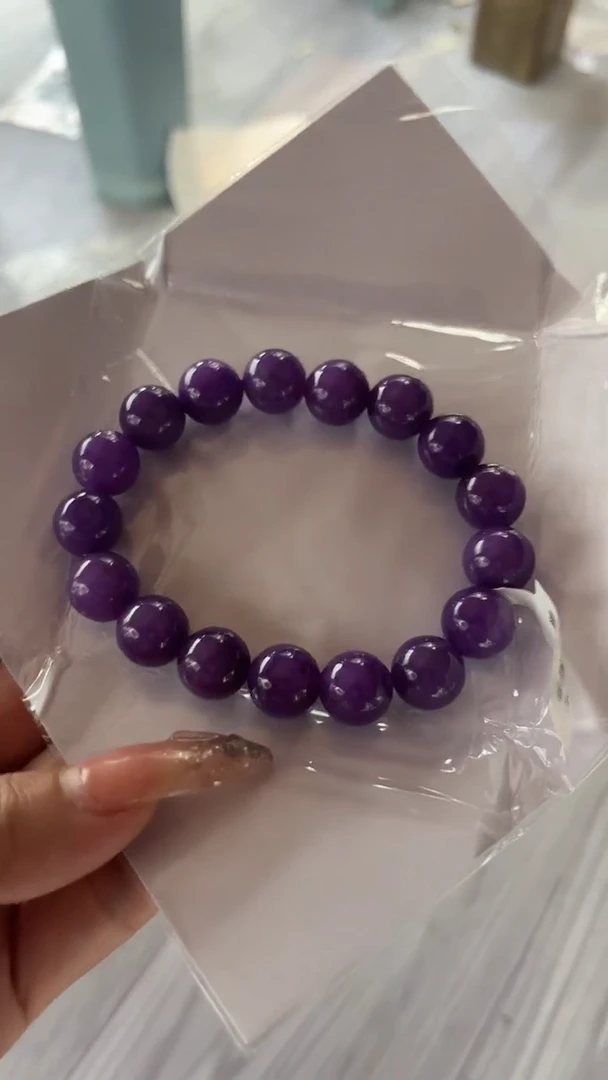 【闪购商品】砖雕a16 妖紫色手串 大颗粒