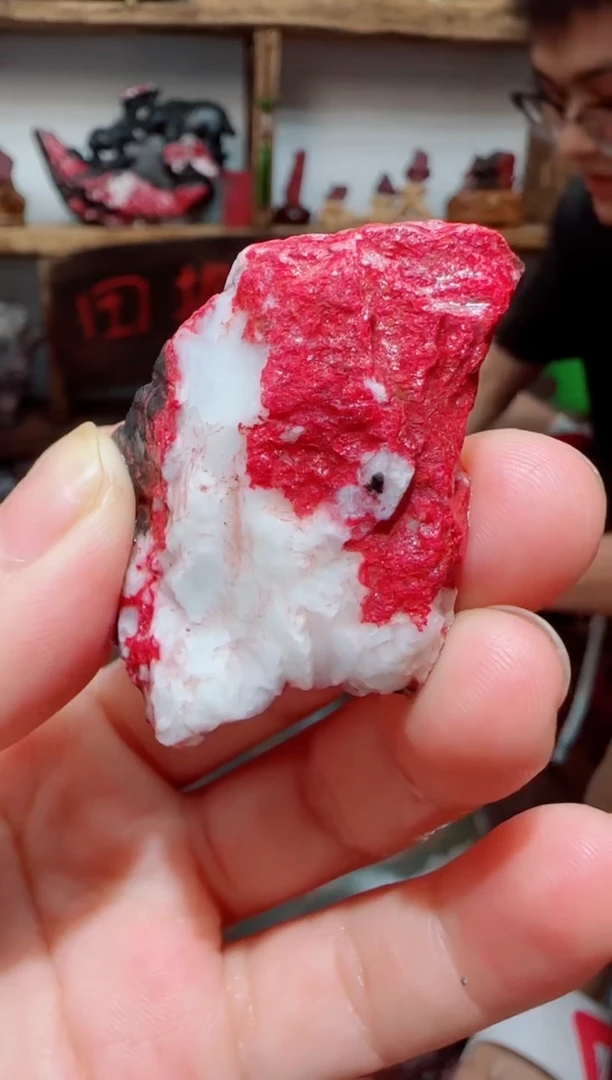 天然辰砂朱砂毛矿石17