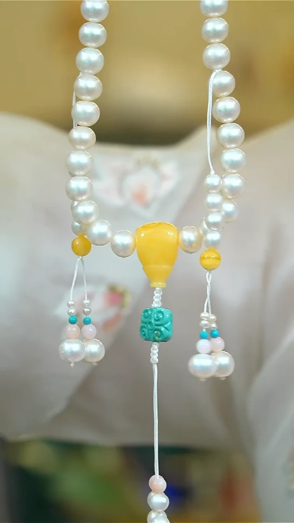 【闪购商品】蜜蜡手链未镶嵌珍珠粉澳宝蜜蜡松石挂饰