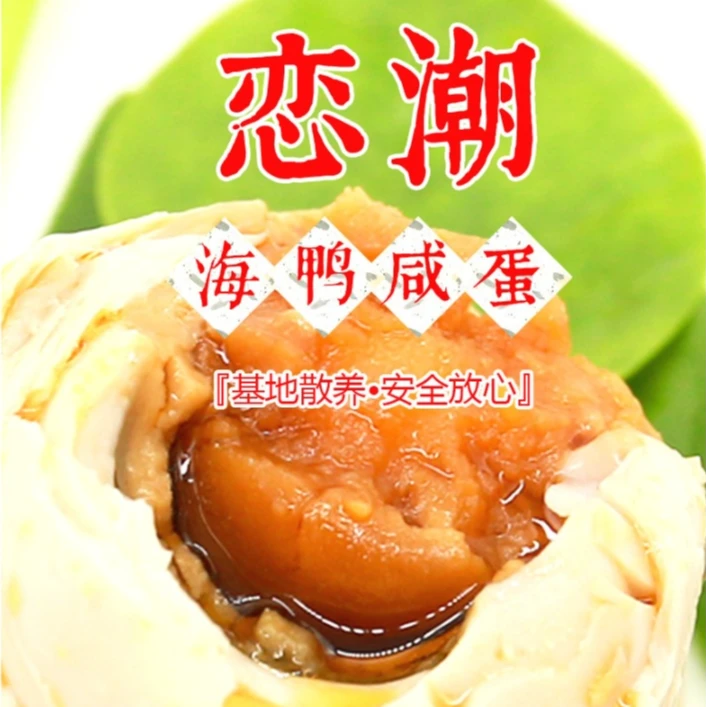 北部湾恋潮海鸭蛋红树林鸭蛋咸鸭蛋流油