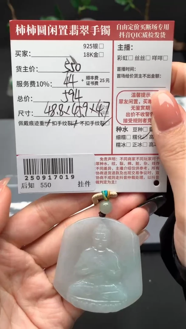 颈饰未镶嵌翡翠姐姐250917019